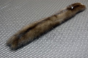 ロシアンセーブル　ダブルフェイスミニマフラーの画像