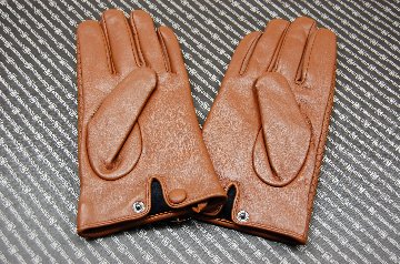 Men'sラムレザー　イントレチャートグローブの画像