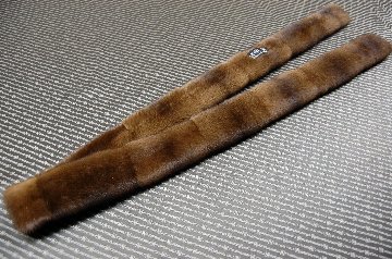 ノースアメリカンミンク　ダブルフェイスロングマフラーの画像
