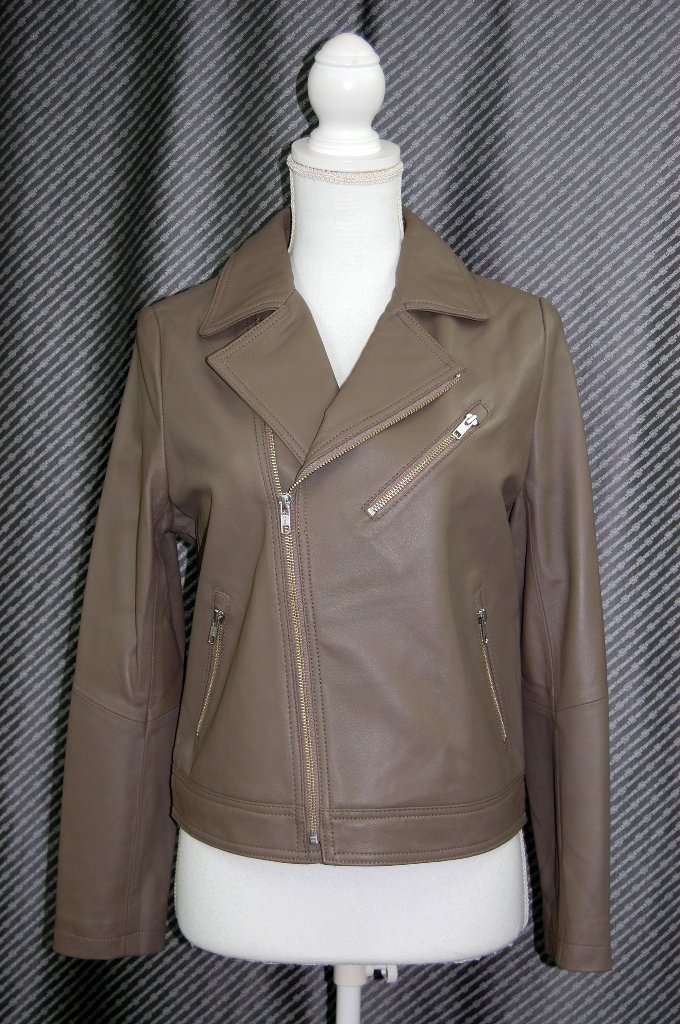 ラムレザー　ライダースジャケットの画像