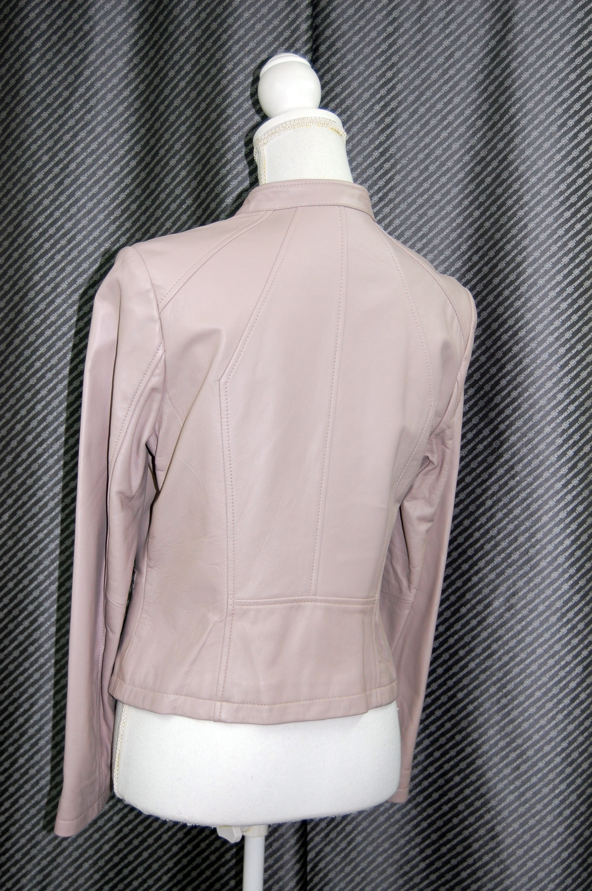 ラムレザー　シングルライダースジャケットの画像