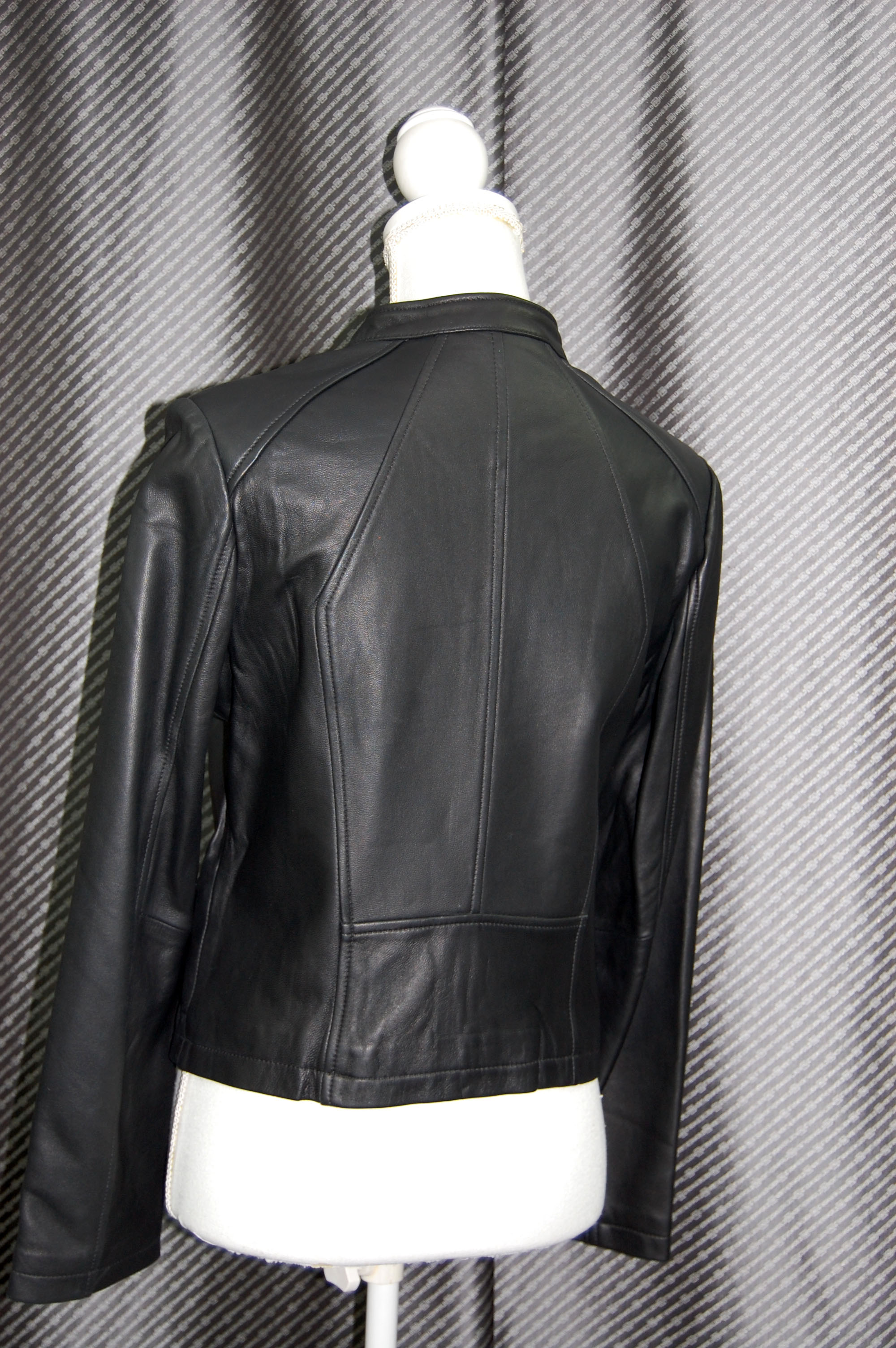 ラムレザー　シングルライダースジャケットの画像