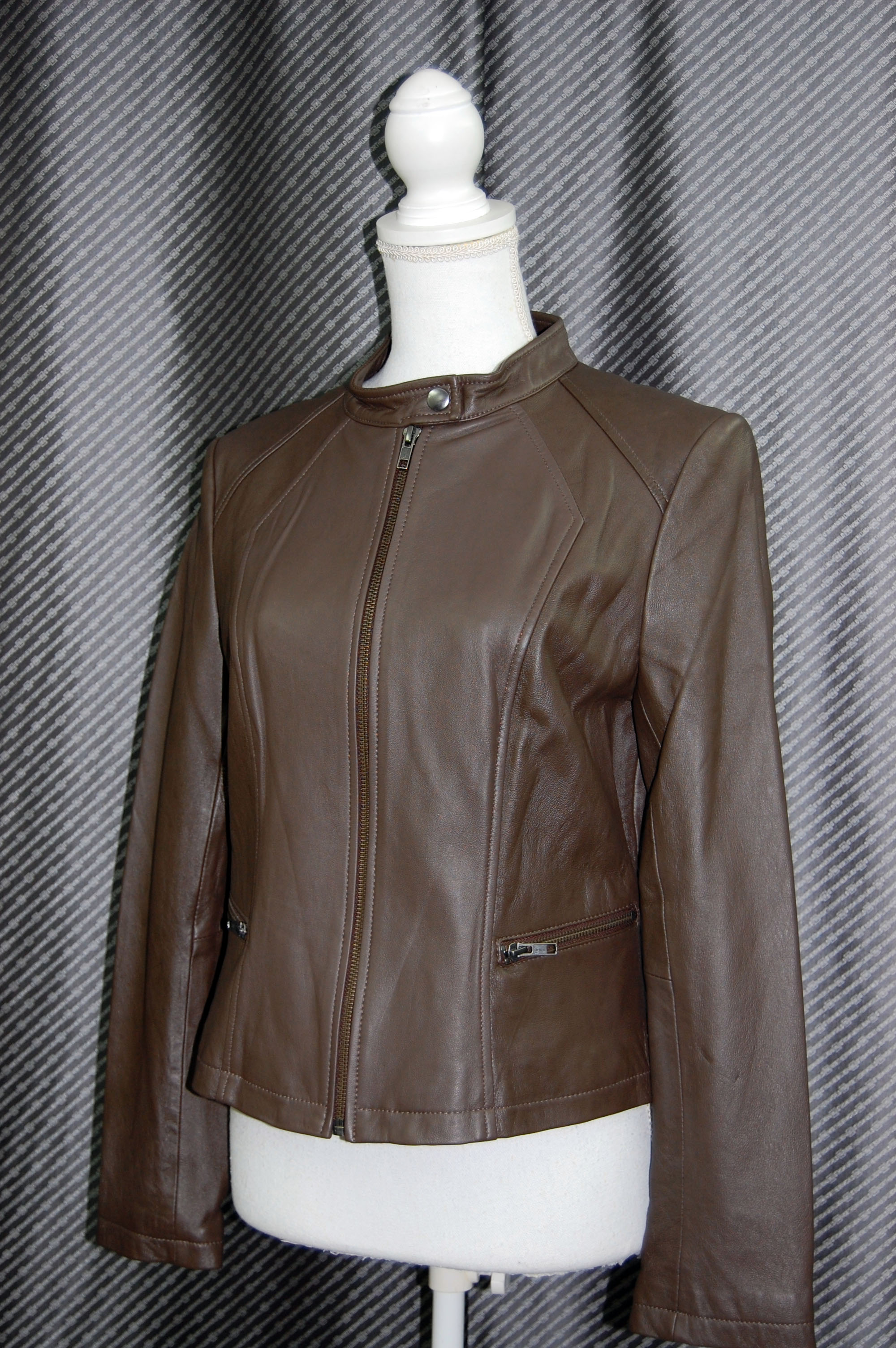 ラムレザー　シングルライダースジャケットの画像