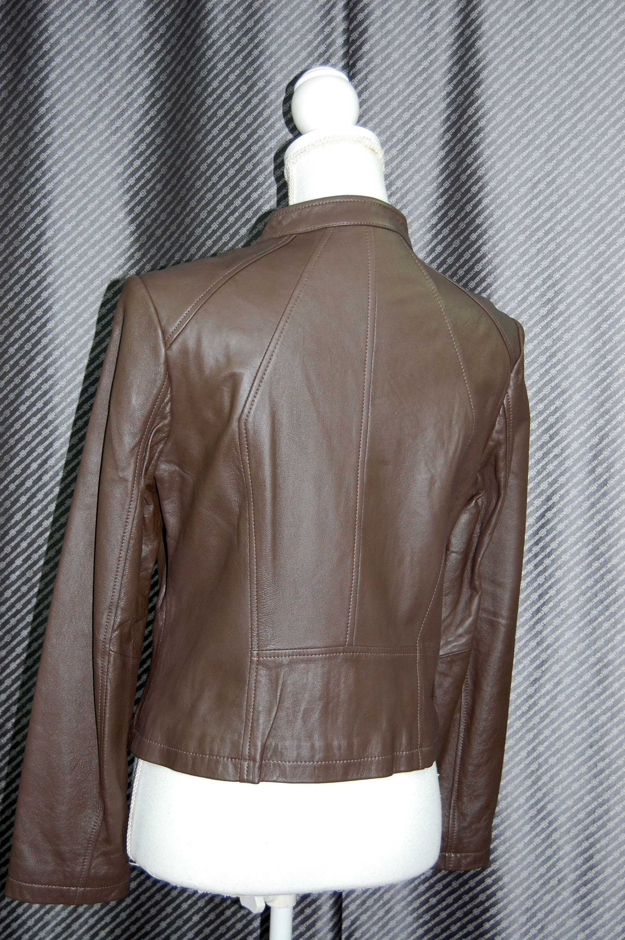 ラムレザー　シングルライダースジャケットの画像