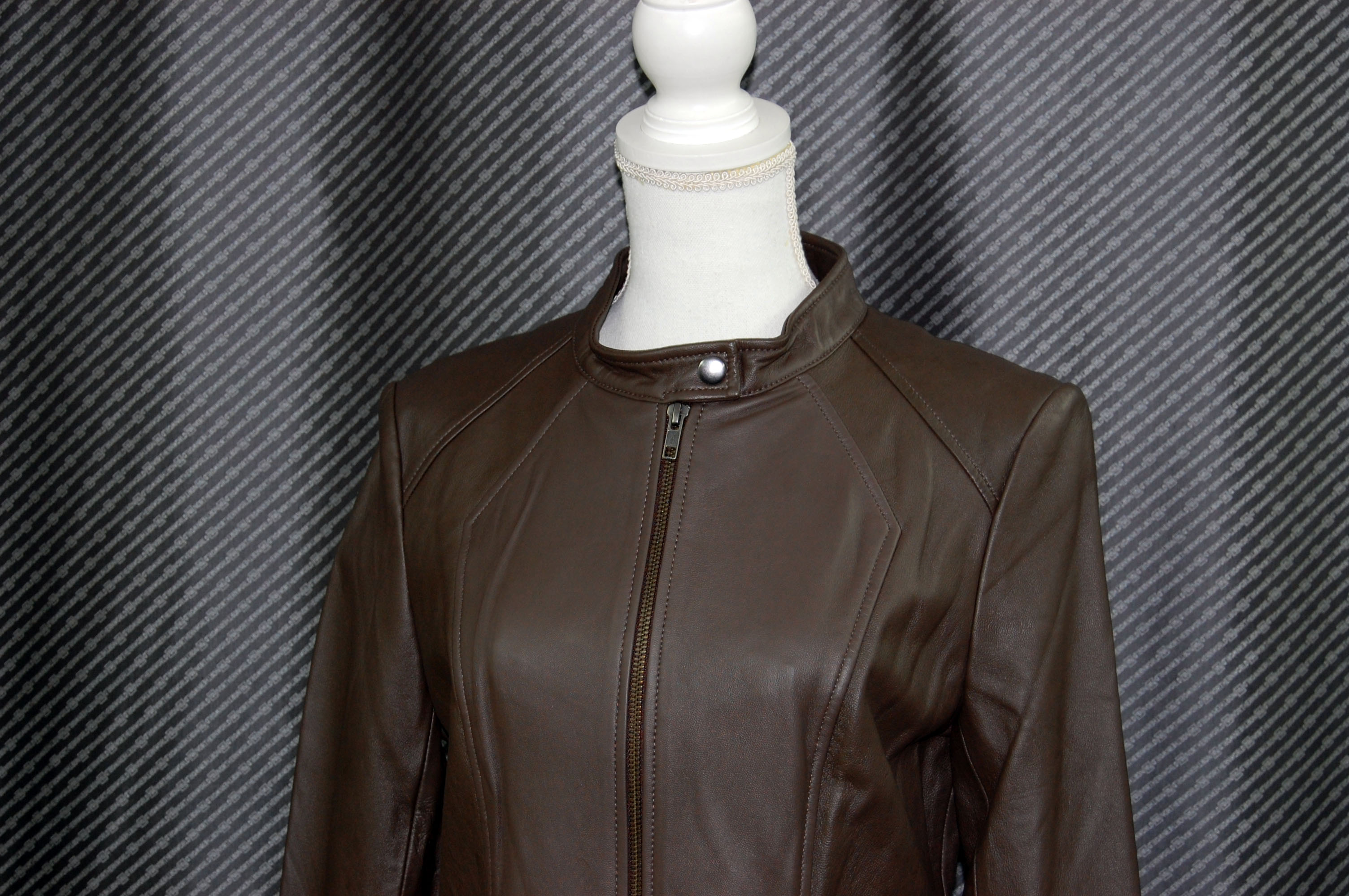 ラムレザー　シングルライダースジャケットの画像