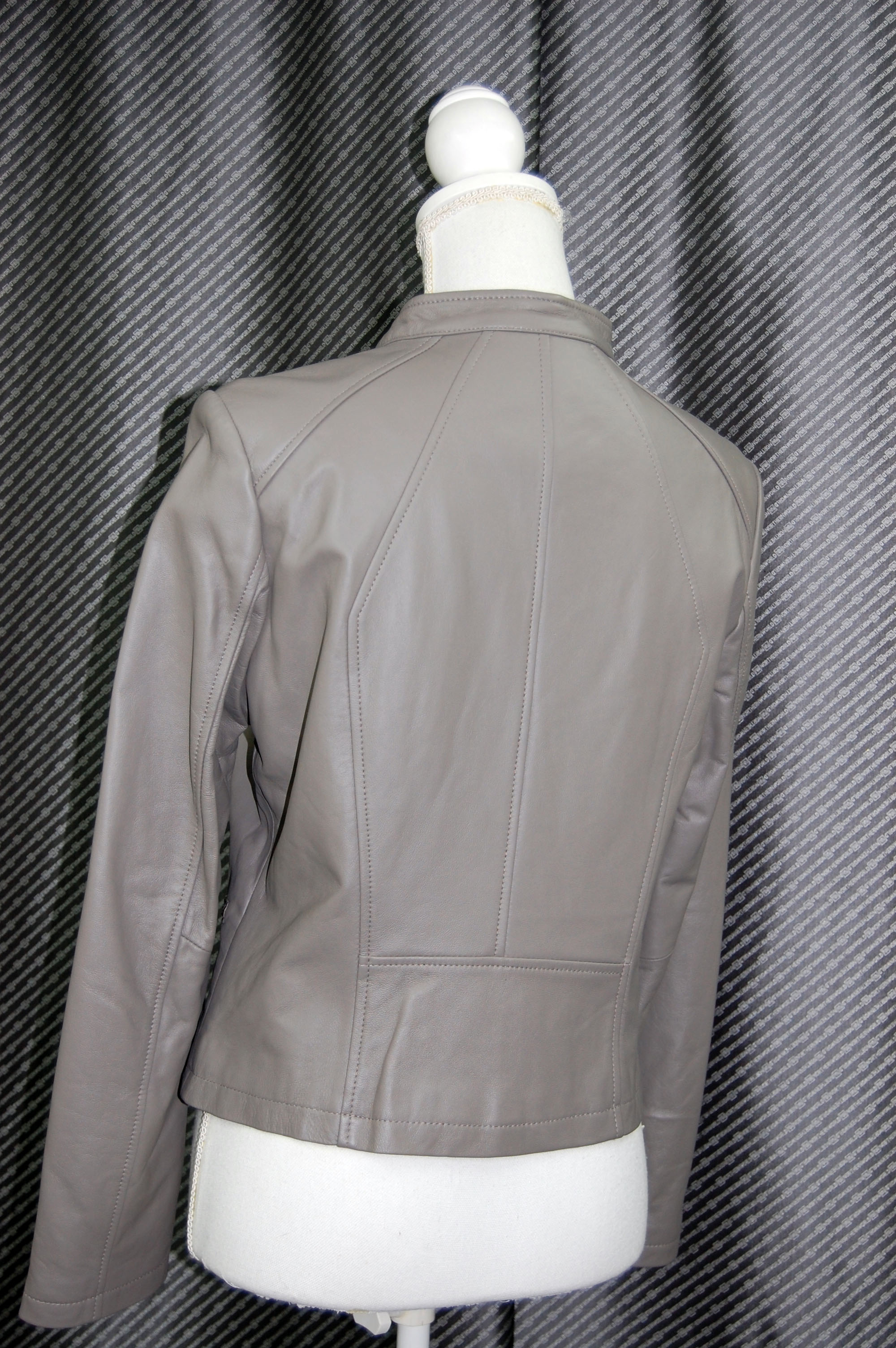 ラムレザー　シングルライダースジャケットの画像