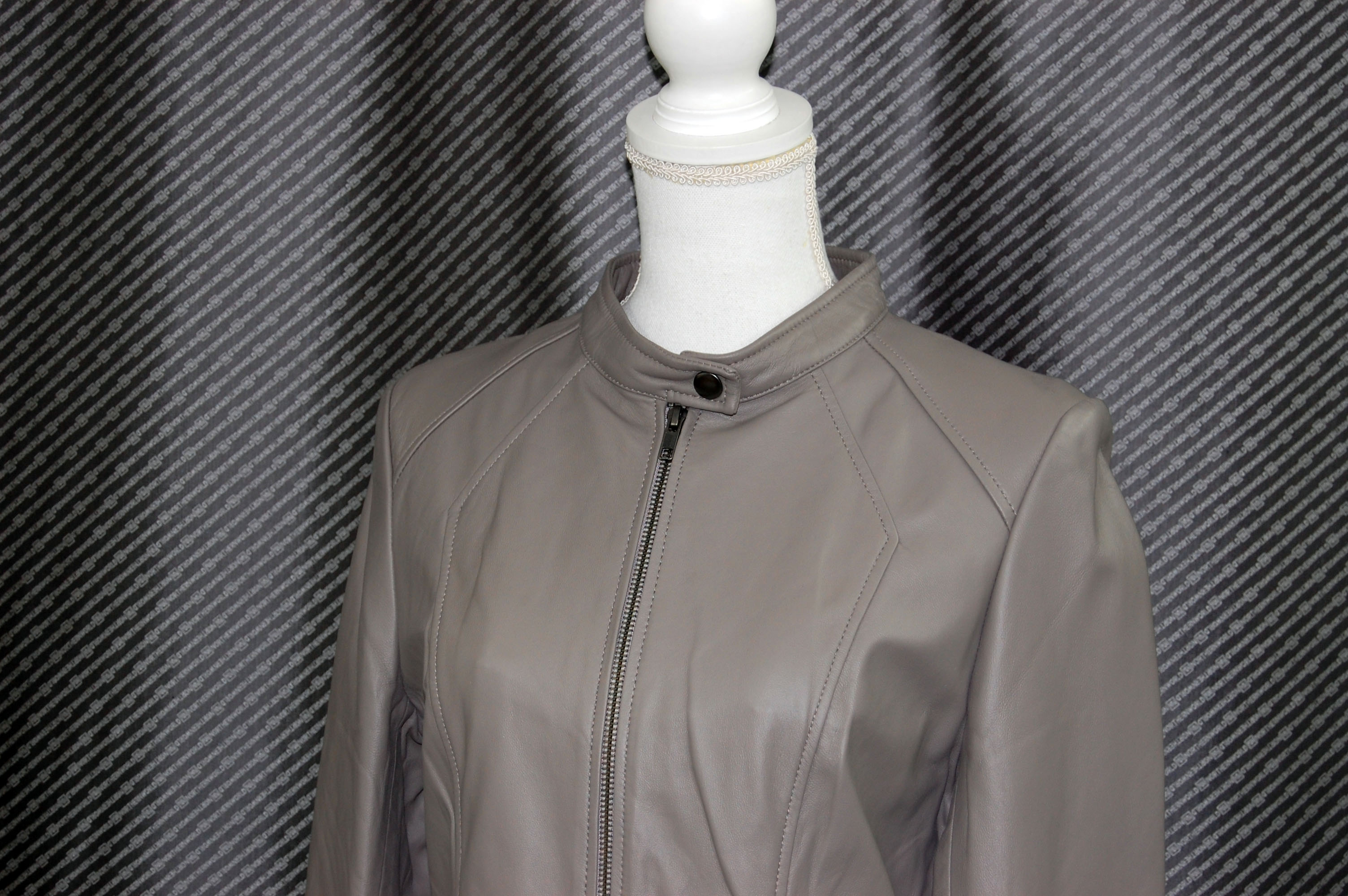 ラムレザー　シングルライダースジャケットの画像