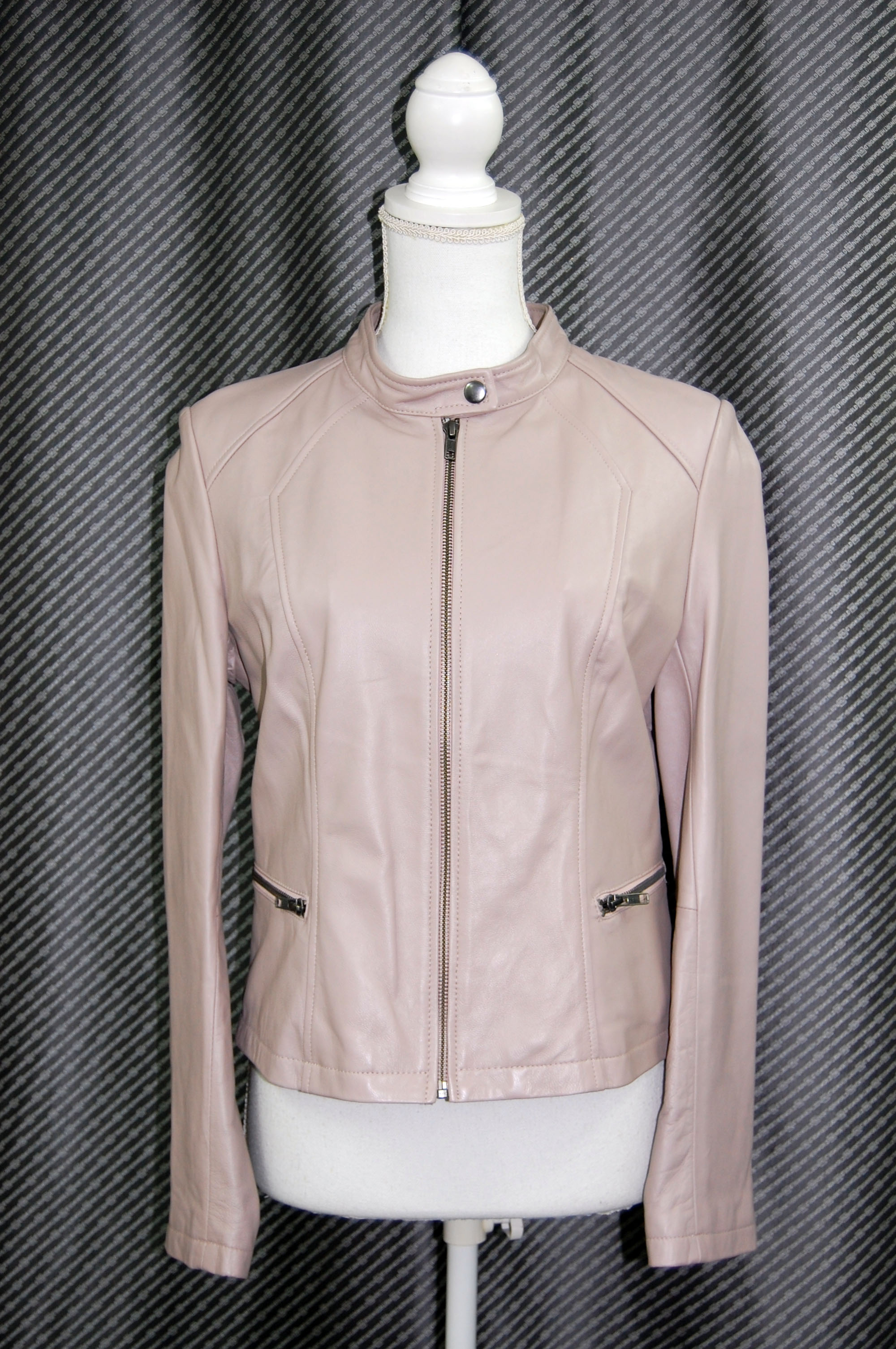 ラムレザー　シングルライダースジャケットの画像