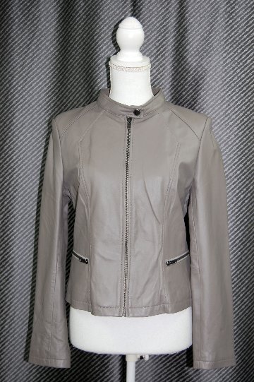 ラムレザー　シングルライダースジャケットの画像