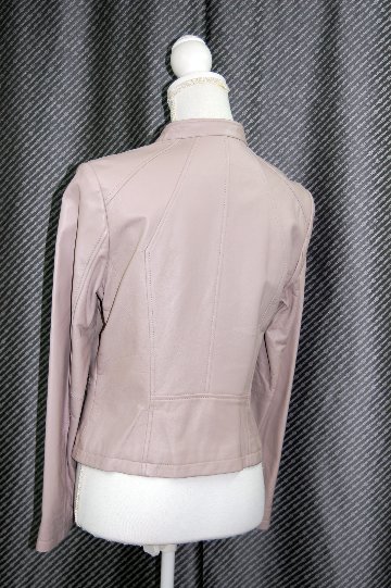 ラムレザー　シングルライダースジャケットの画像