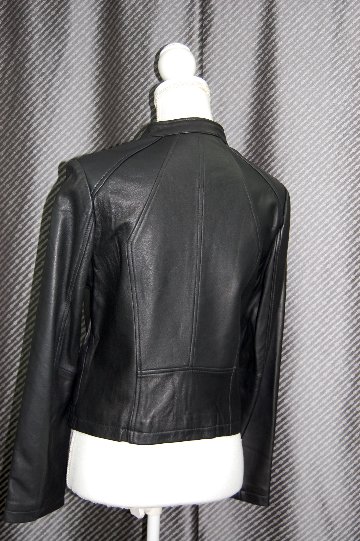 ラムレザー　シングルライダースジャケットの画像