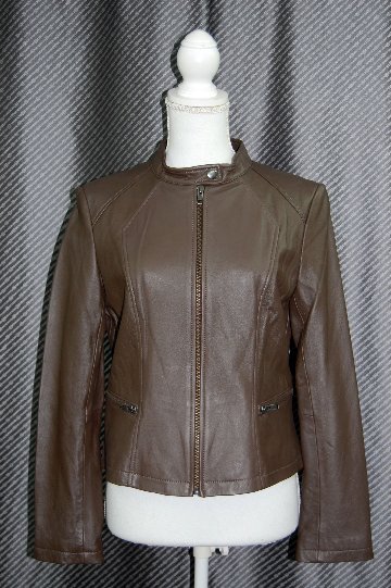 ラムレザー　シングルライダースジャケットの画像