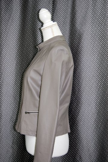 ラムレザー　シングルライダースジャケットの画像