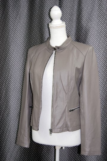 ラムレザー　シングルライダースジャケットの画像