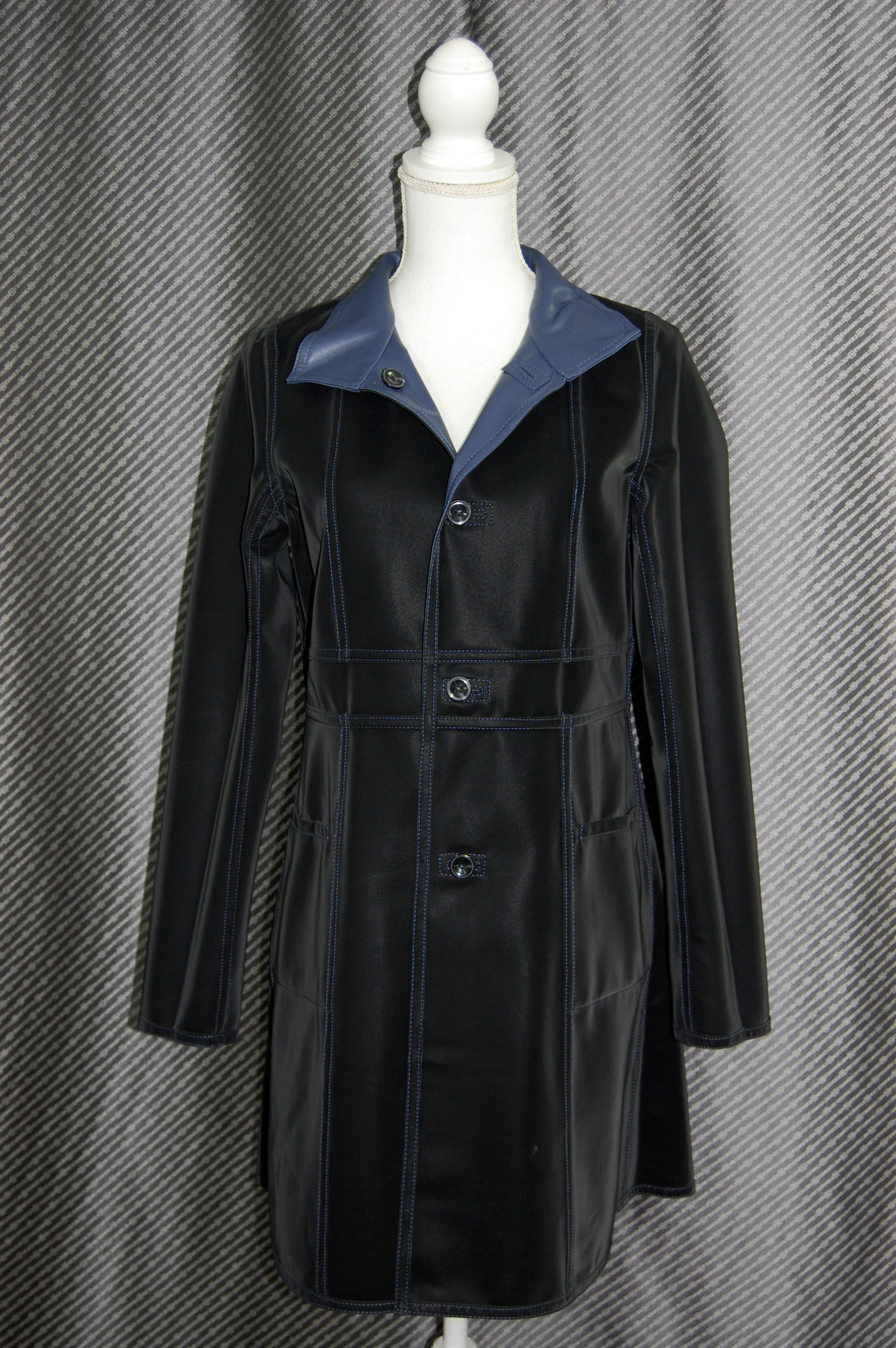 ベルベットラムレザー　ダブルフェイスコートの画像