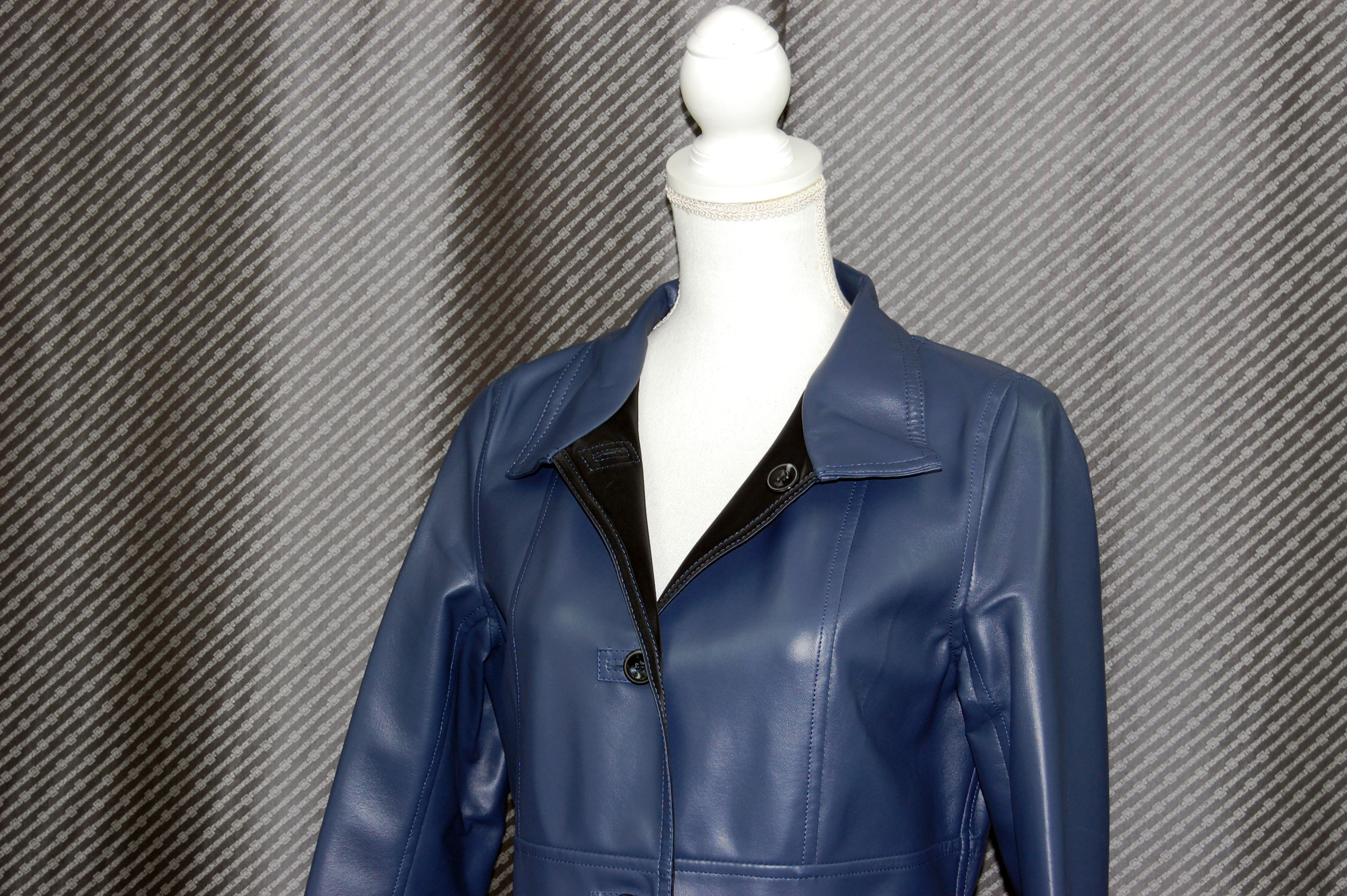 ベルベットラムレザー　ダブルフェイスコートの画像