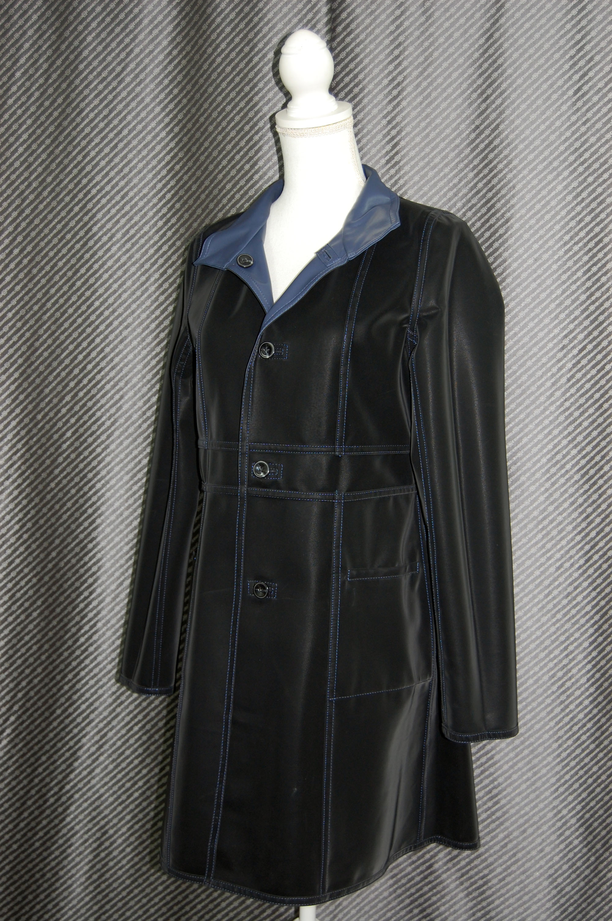 ベルベットラムレザー　ダブルフェイスコートの画像