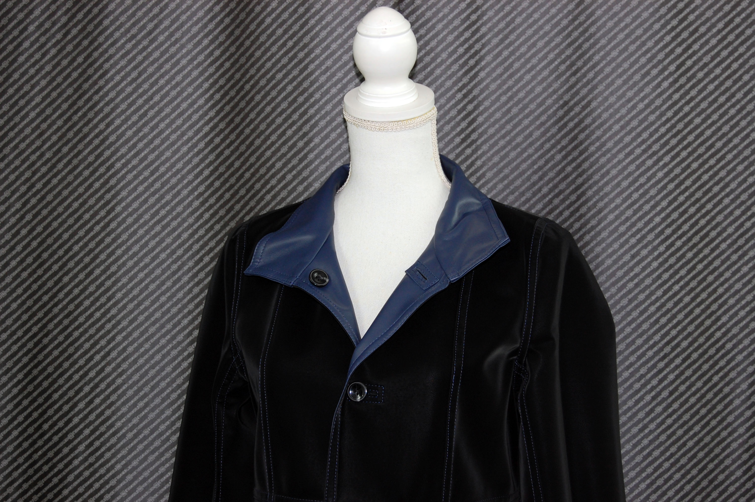 ベルベットラムレザー　ダブルフェイスコートの画像