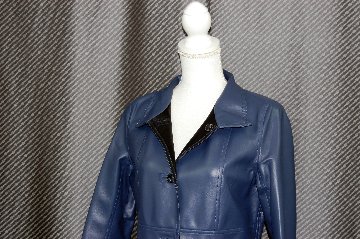 ベルベットラムレザー　ダブルフェイスコートの画像