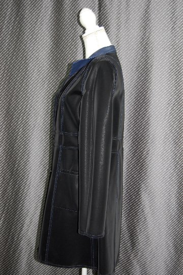 ベルベットラムレザー　ダブルフェイスコートの画像