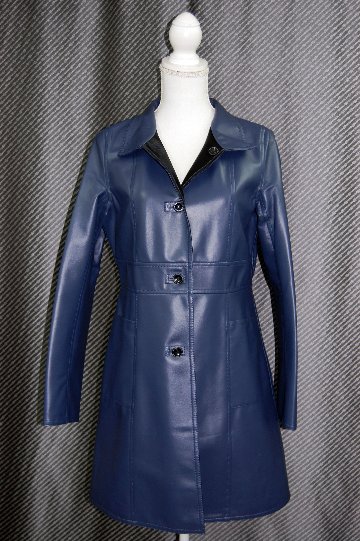 ベルベットラムレザー　ダブルフェイスコートの画像