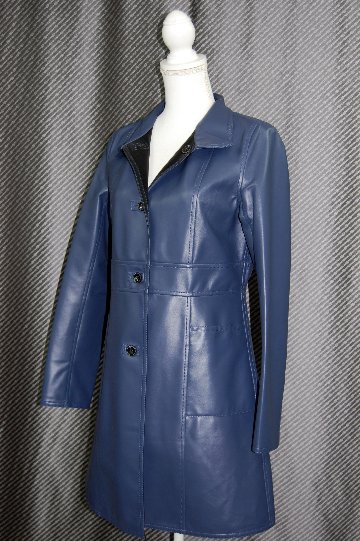 ベルベットラムレザー　ダブルフェイスコートの画像