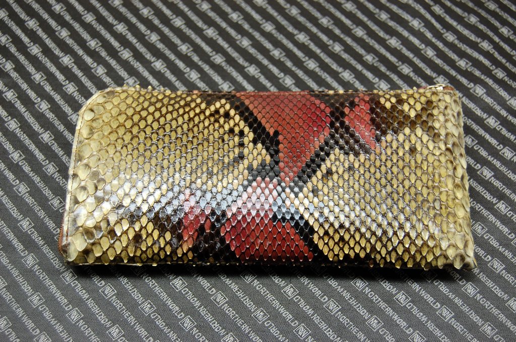 シャイニングパイソン　L字長財布の画像