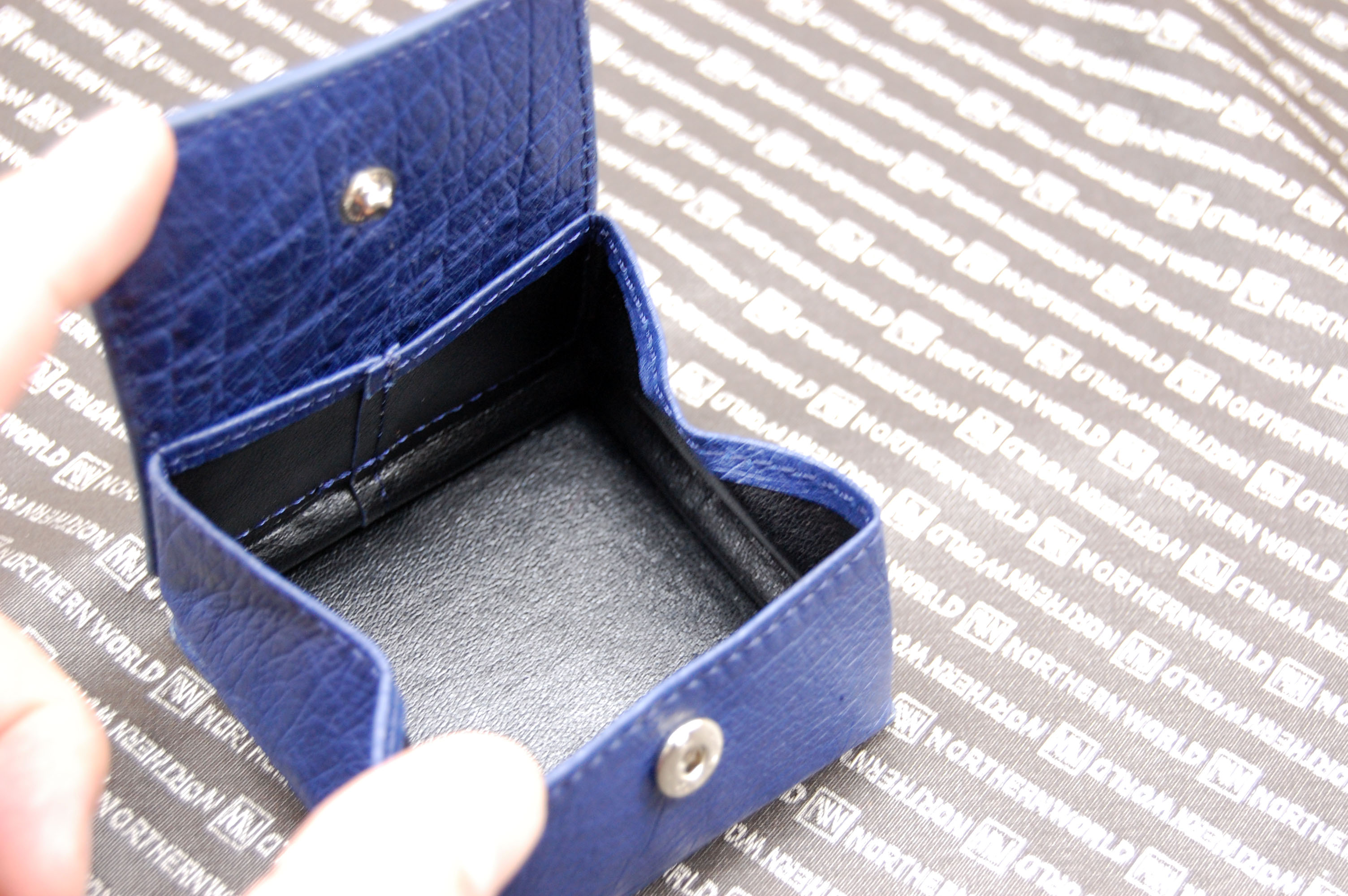 オーストリッチ革　コンパクト小銭入れの画像