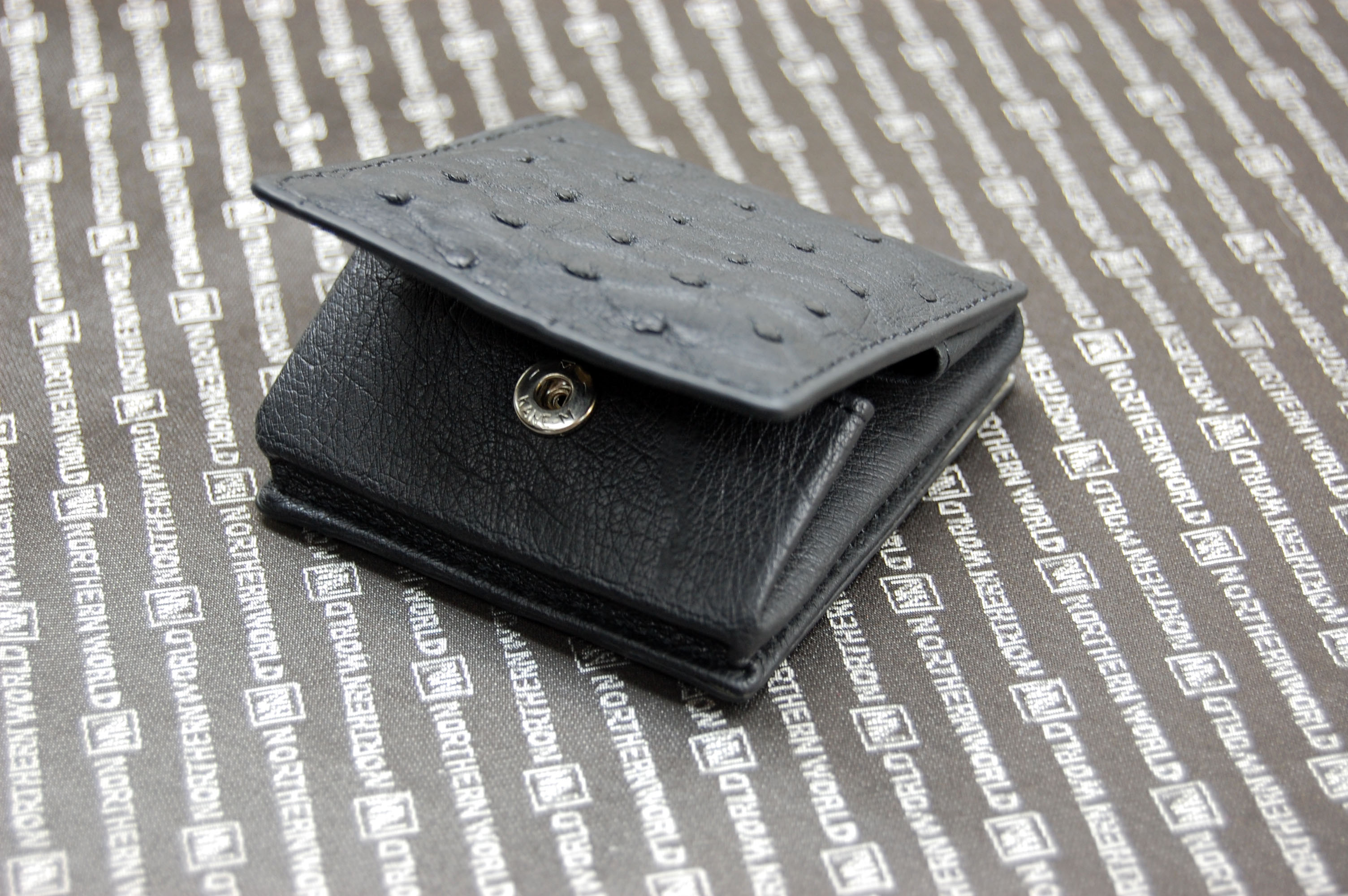 オーストリッチ革　コンパクト小銭入れの画像