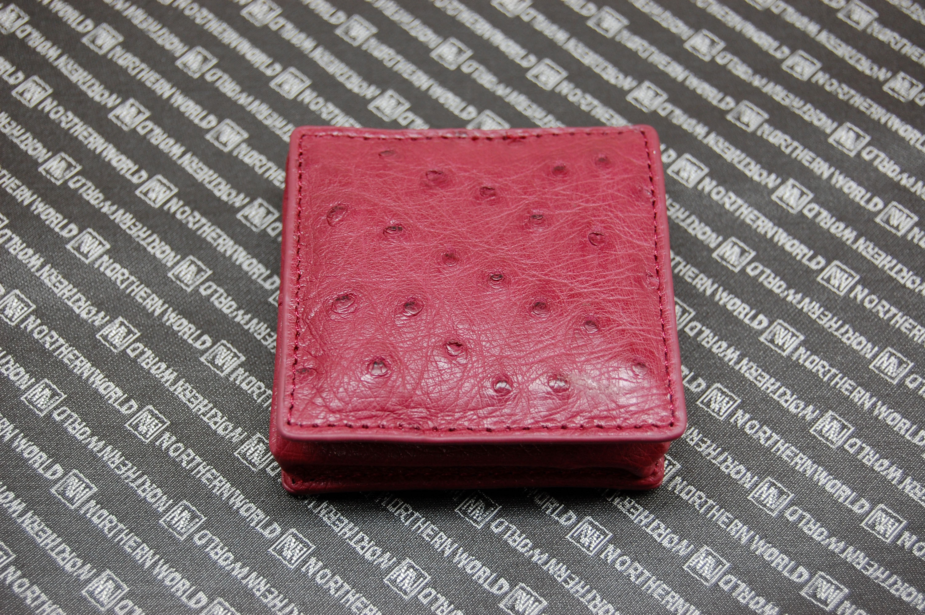 オーストリッチ革　コンパクト小銭入れの画像