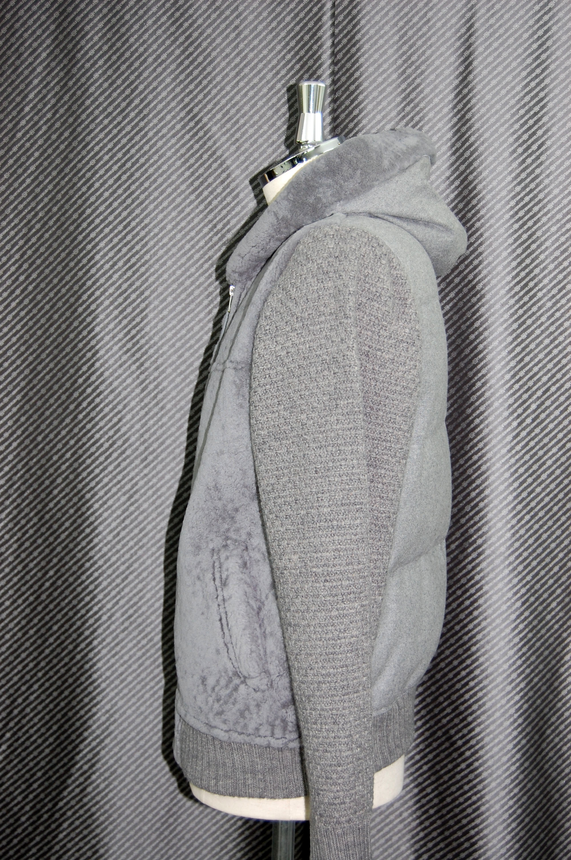 Men'sムートン＆ダウン　フーディージャケットの画像