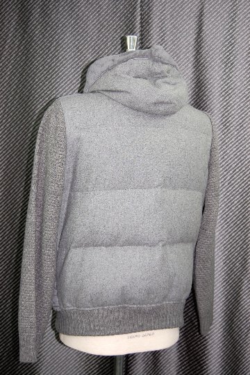 Men'sムートン＆ダウン　フーディージャケットの画像