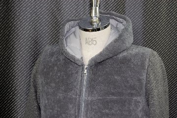 Men'sムートン＆ダウン　フーディージャケットの画像