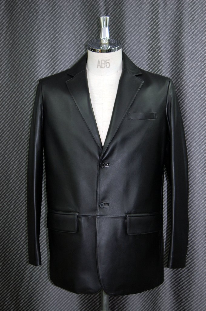 JEAN-LOUIS SCHERRER　Men'sラムレザー　テーラードジャケットの画像