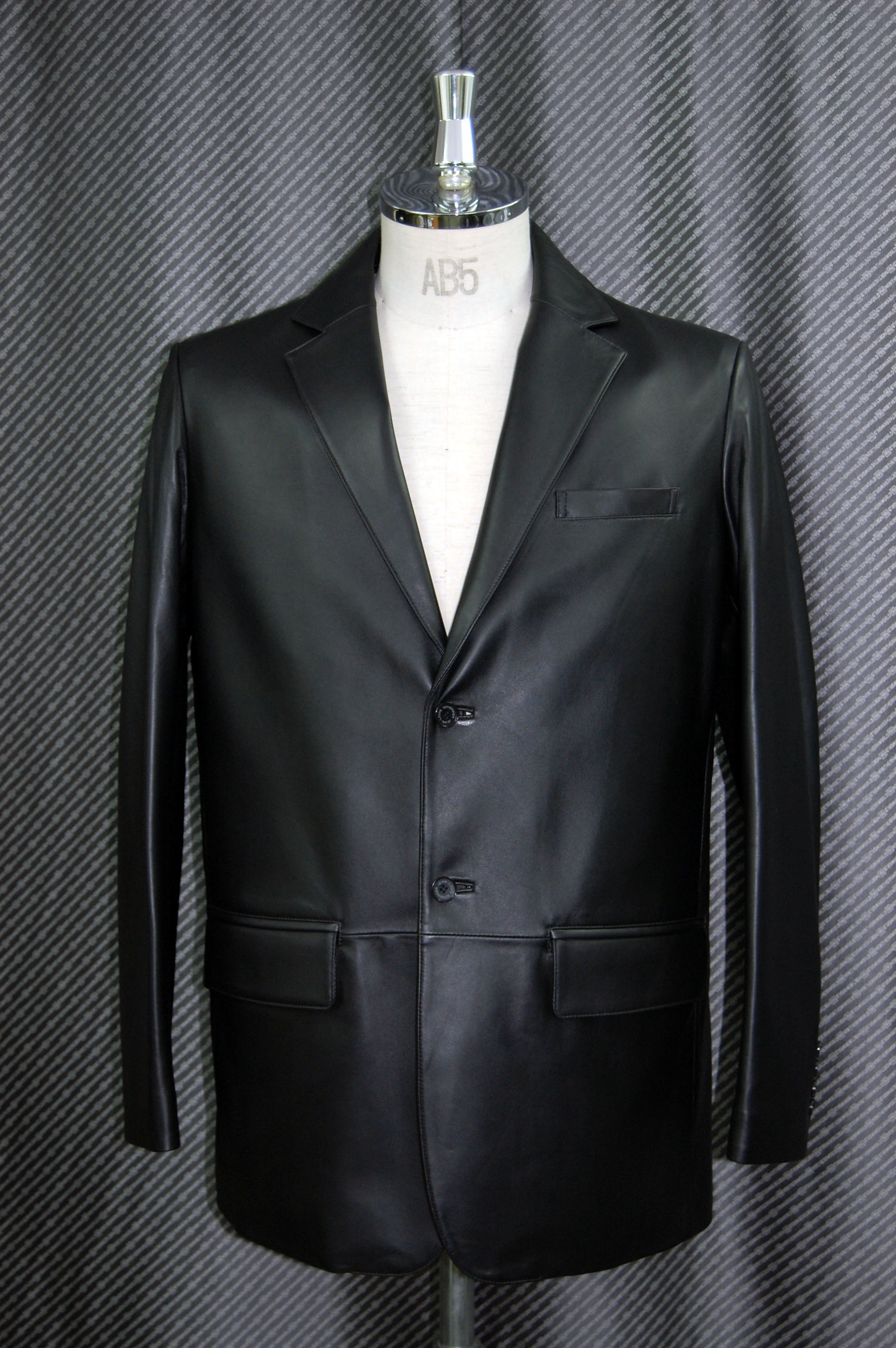 JEAN-LOUIS SCHERRER　Men'sラムレザー　テーラードジャケットの画像