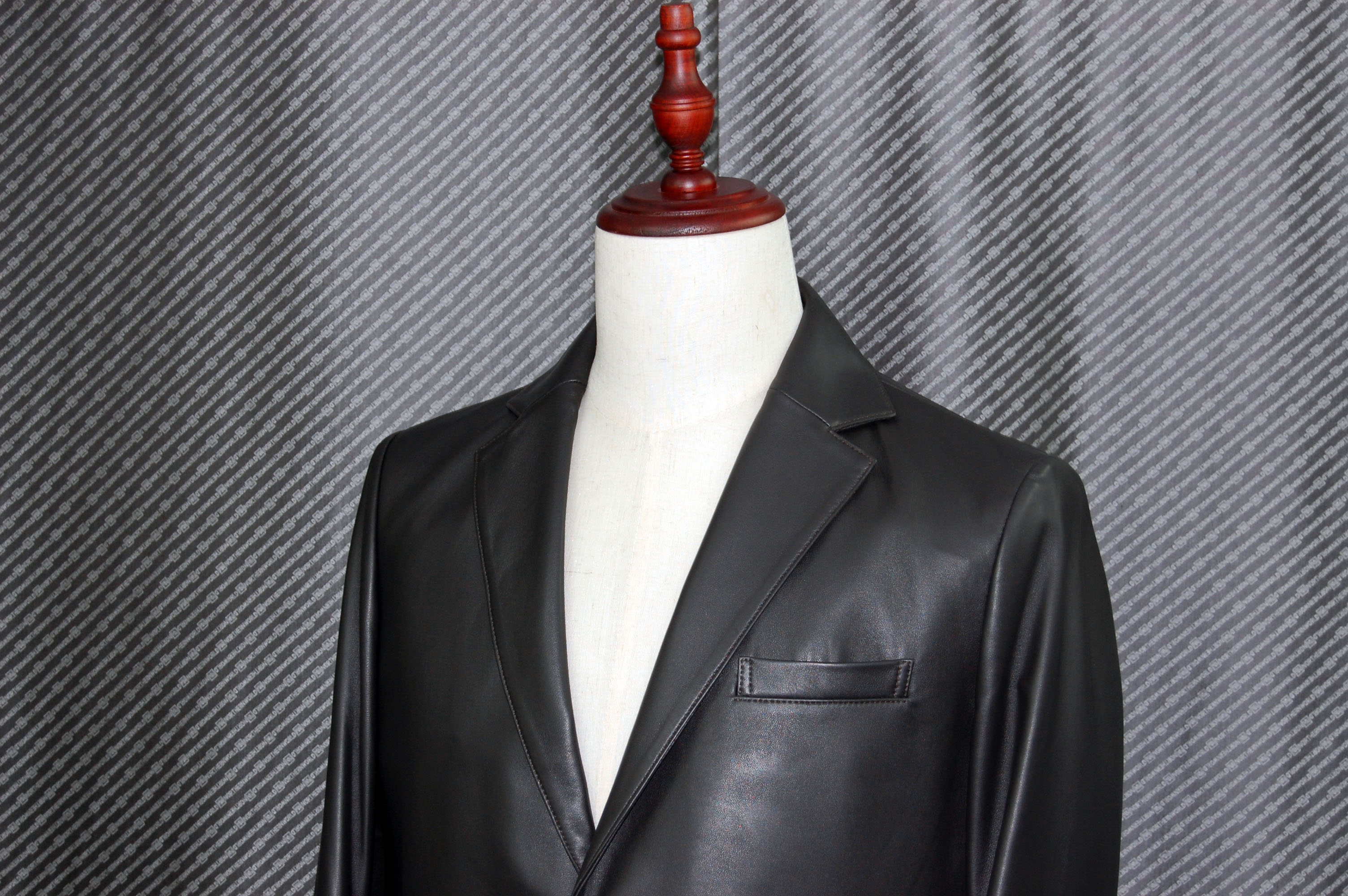 JEAN-LOUIS SCHERRER　Men'sラムレザー　テーラードジャケットの画像