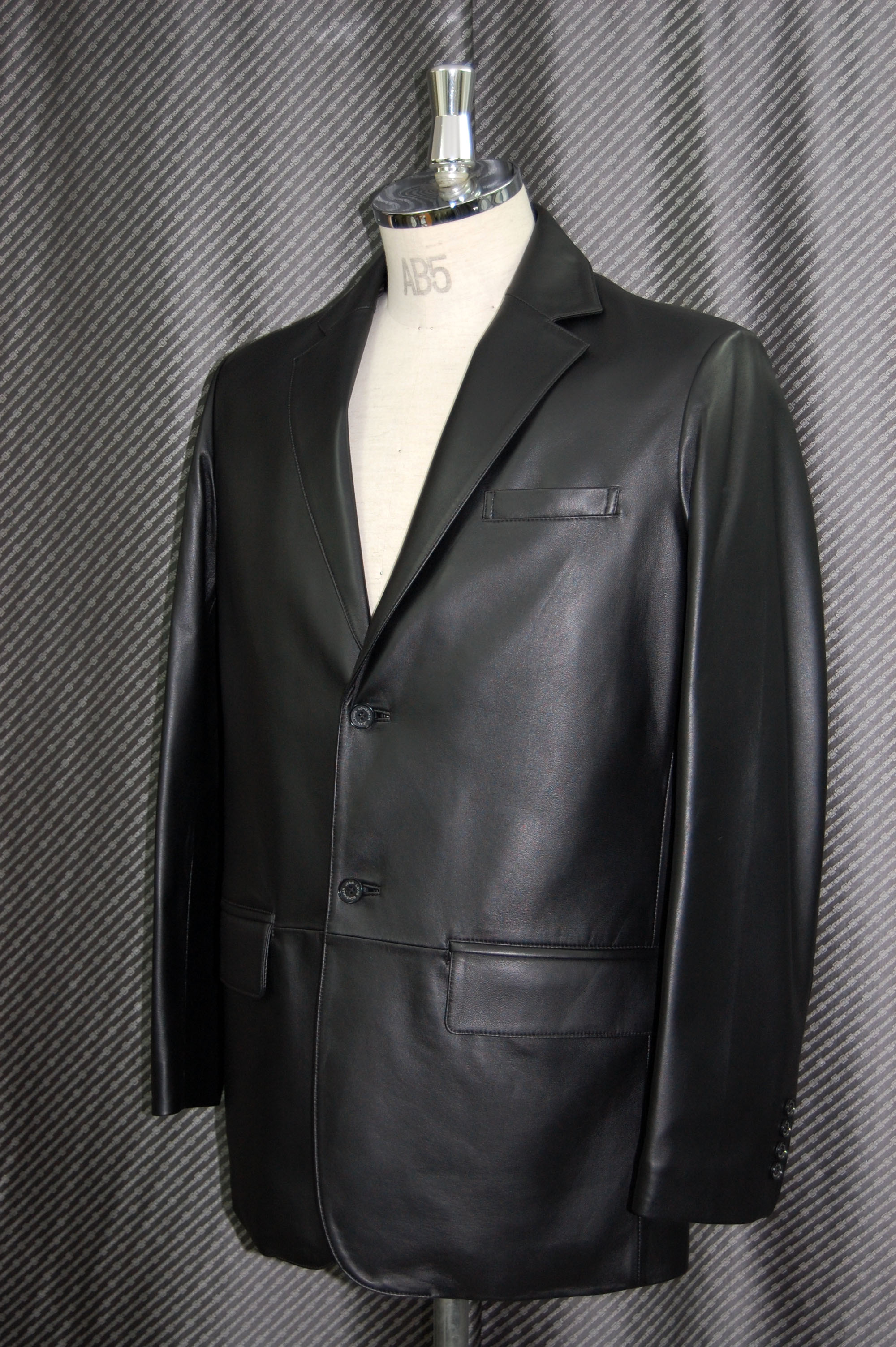 JEAN-LOUIS SCHERRER　Men'sラムレザー　テーラードジャケットの画像