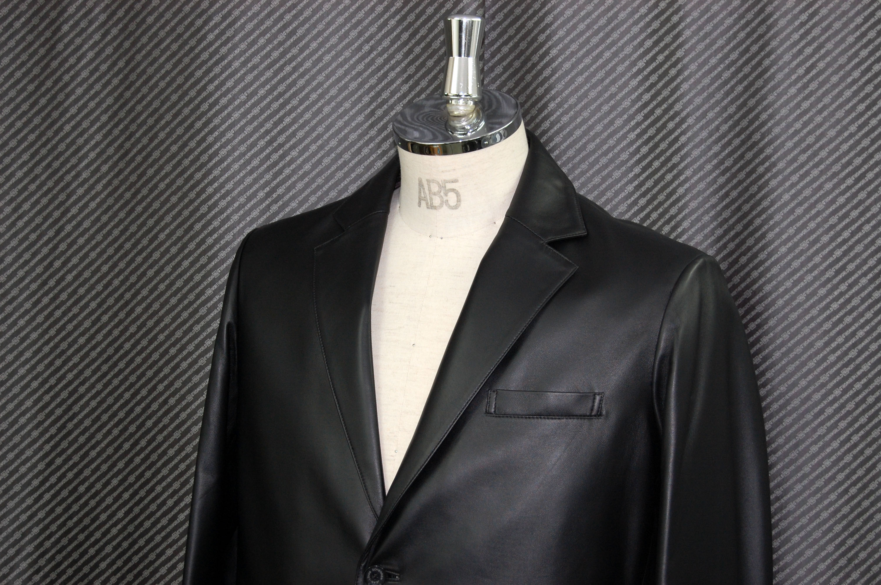 JEAN-LOUIS SCHERRER　Men'sラムレザー　テーラードジャケットの画像