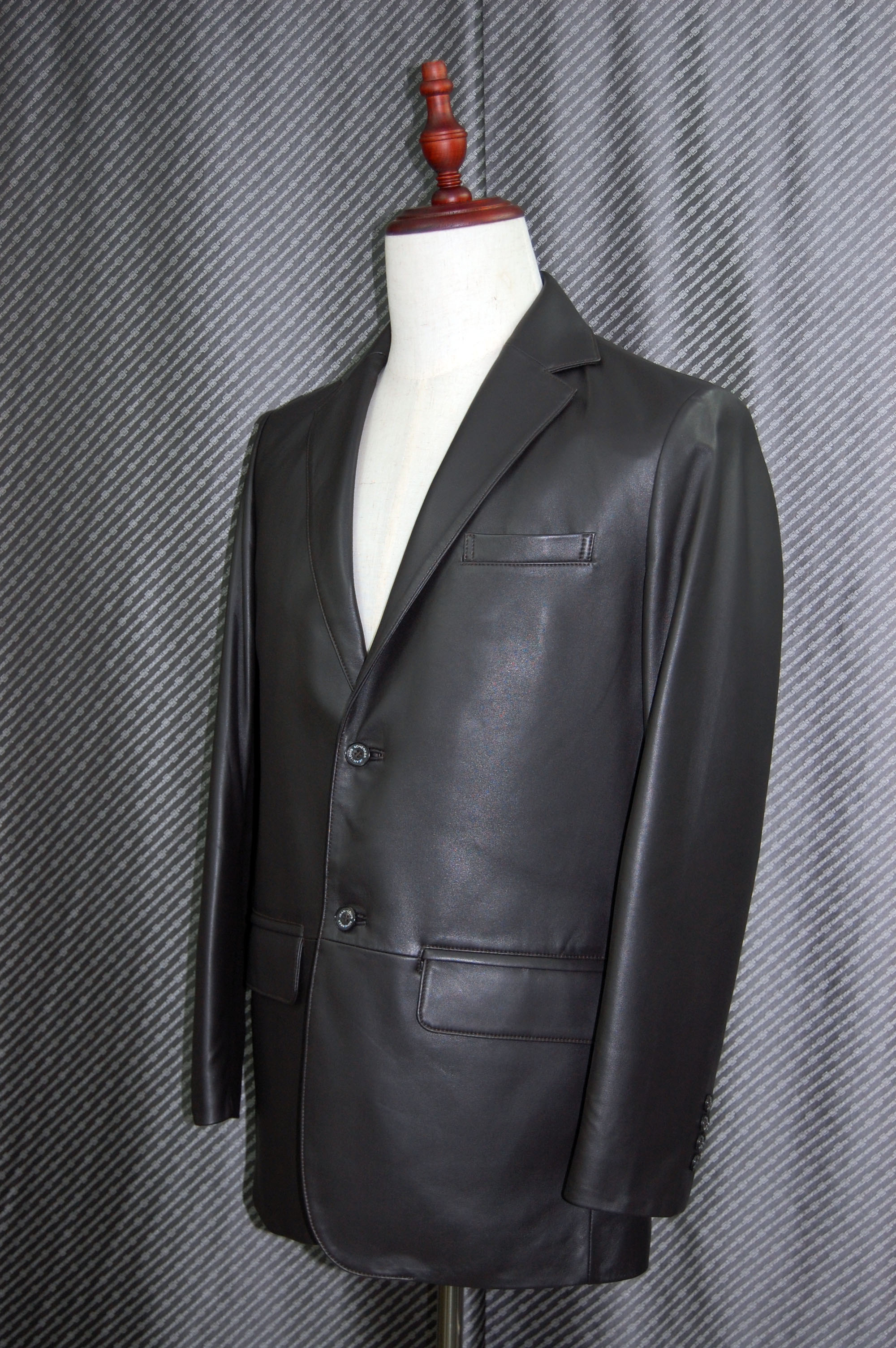 JEAN-LOUIS SCHERRER　Men'sラムレザー　テーラードジャケットの画像