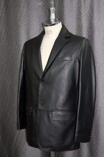 JEAN-LOUIS SCHERRER　Men'sラムレザー　テーラードジャケットの画像