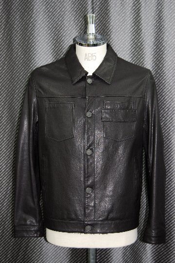 JEAN-LOUIS SCHERRER　Men'sラムレザー　トラッカージャケットの画像