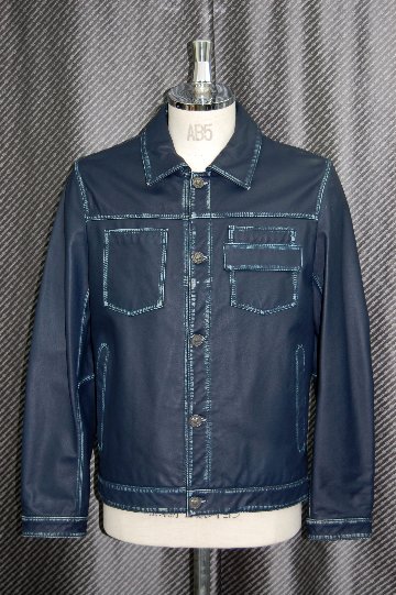 JEAN-LOUIS SCHERRER　Men'sホースハイドレザー　トラッカージャケットの画像