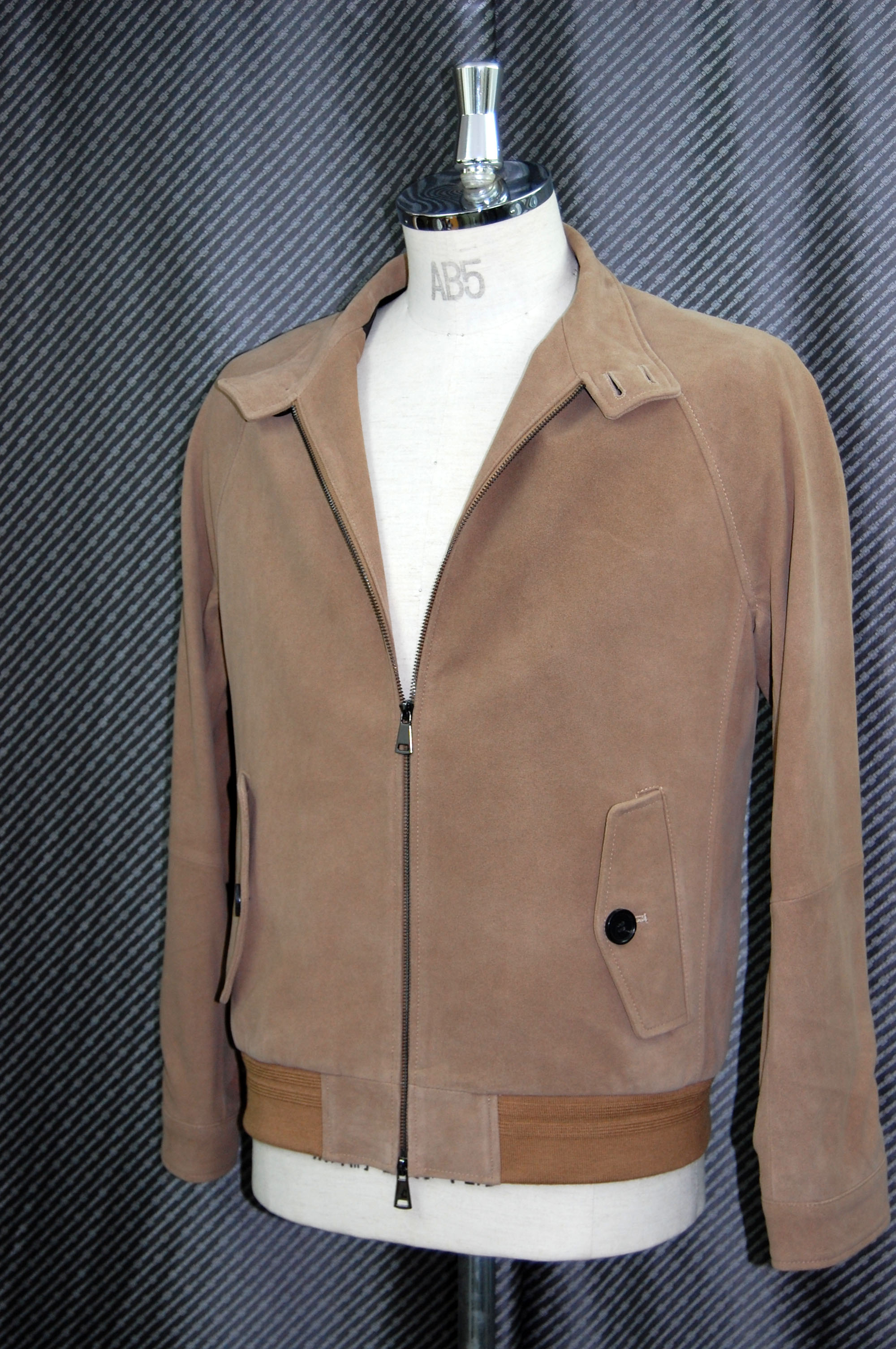 JEAN-LOUIS SCHERRER　Men'sラムレザー　スタンドカラージャケットの画像