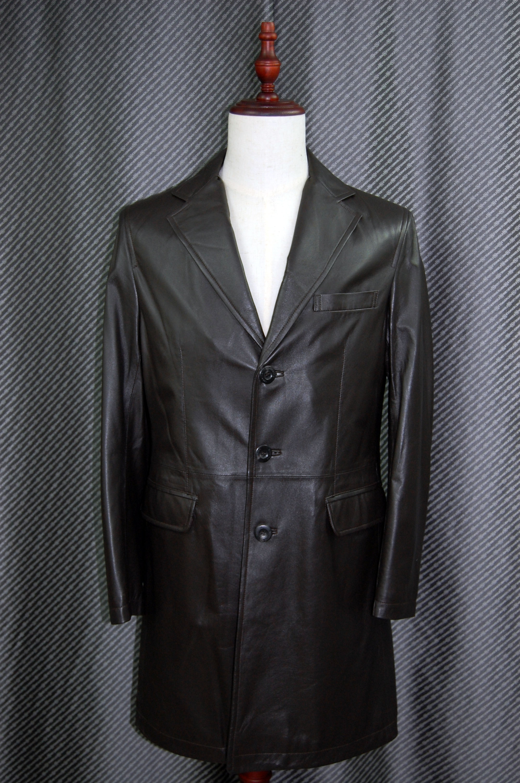 BALMAIN　Men'sラムレザー　チェスターコートの画像