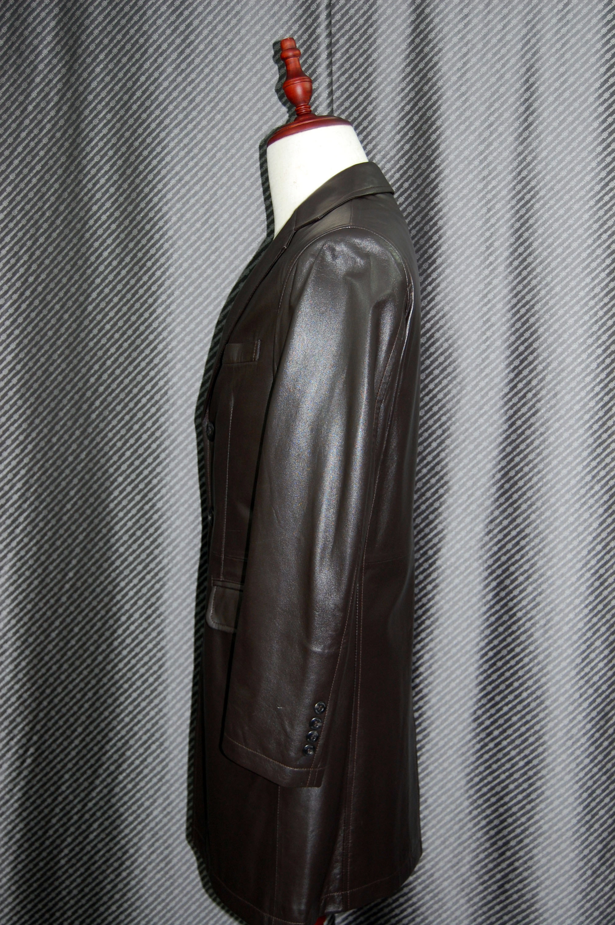 BALMAIN　Men'sラムレザー　チェスターコートの画像