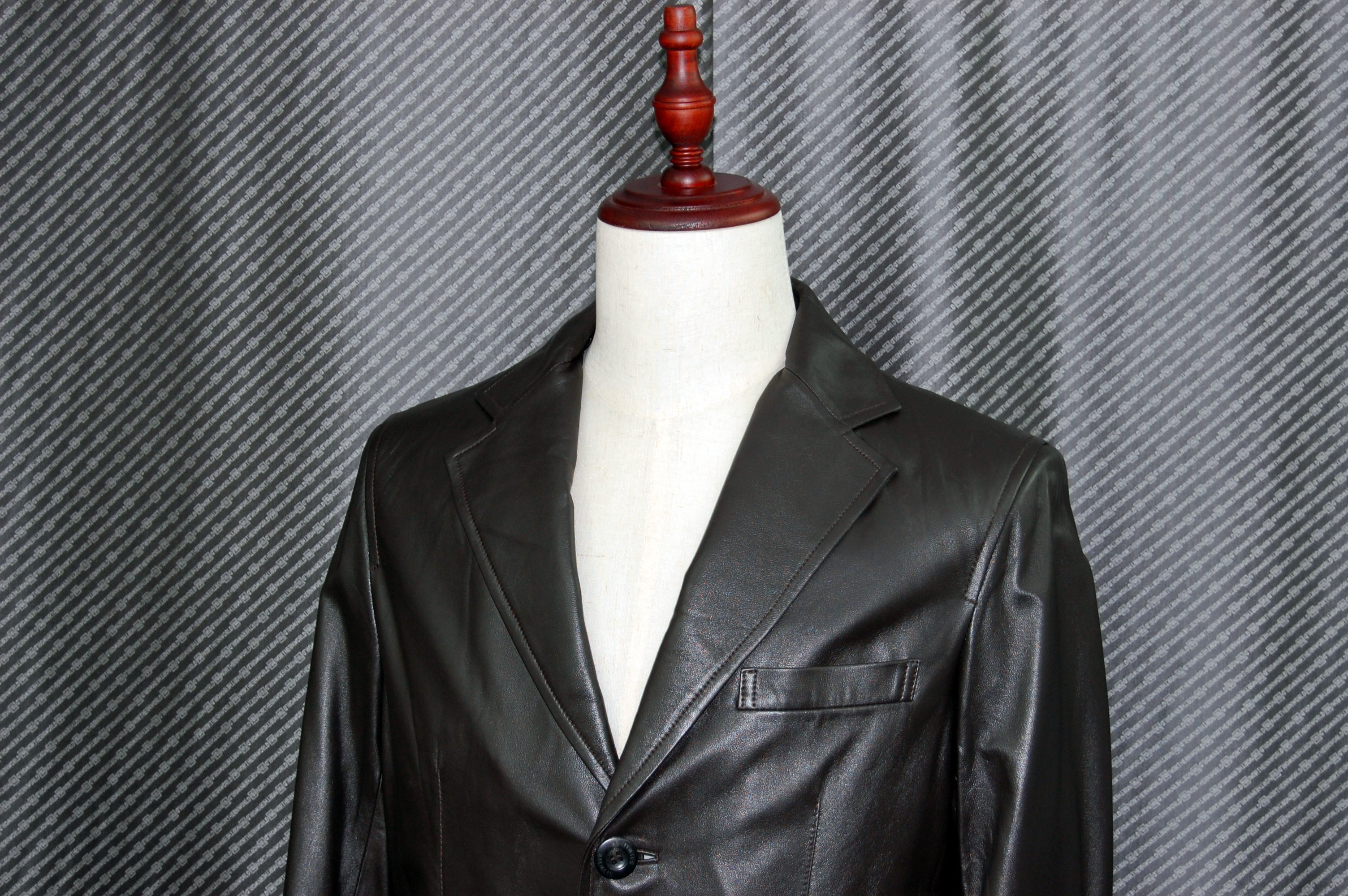 BALMAIN　Men'sラムレザー　チェスターコートの画像