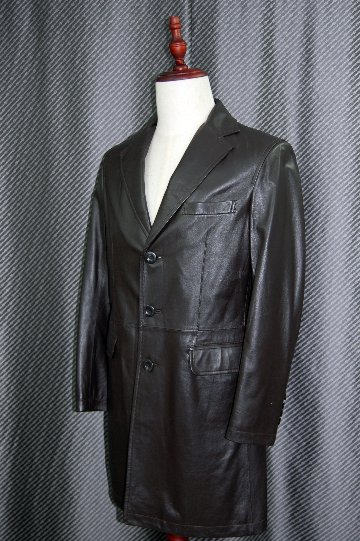 BALMAIN　Men'sラムレザー　チェスターコートの画像