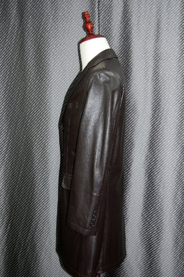 BALMAIN　Men'sラムレザー　チェスターコートの画像