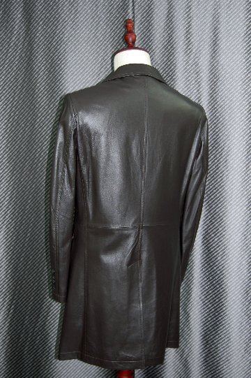 BALMAIN　Men'sラムレザー　チェスターコートの画像