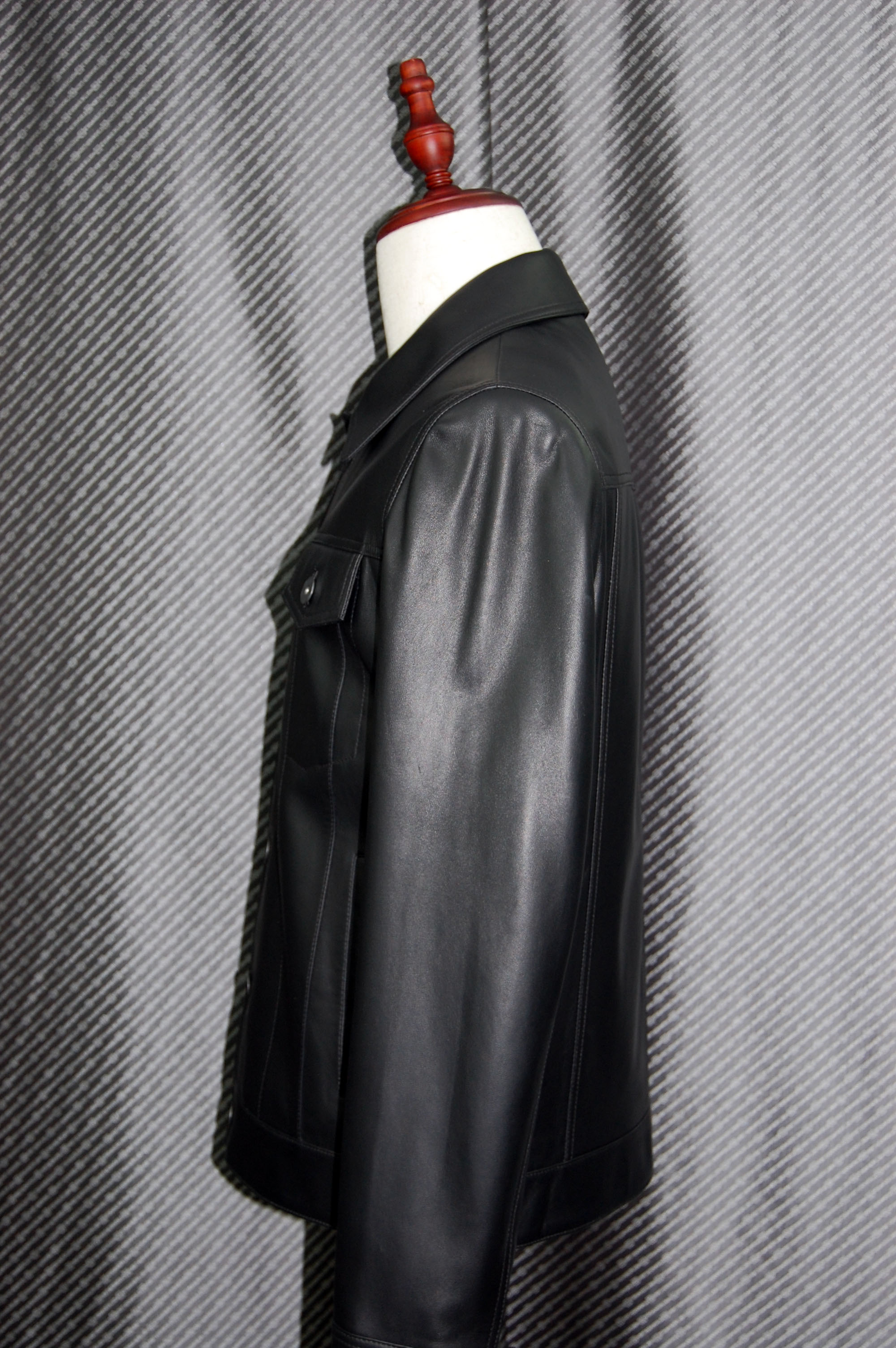 JEAN-LOUIS SCHERRER　Men'sラムレザー　トラッカージャケットの画像